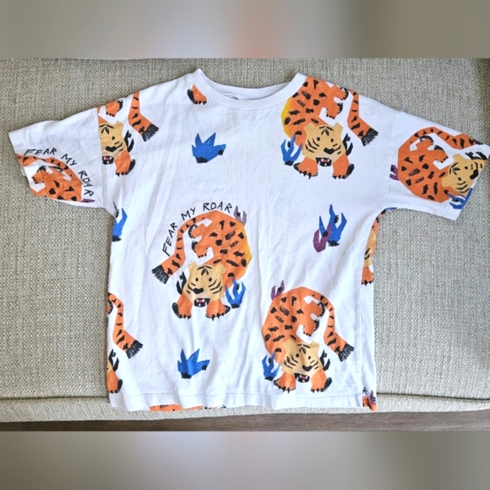 Zara Kids Tiger Graphic T-Shirt